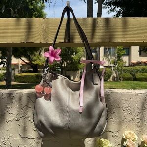 Y2K Silver Coach Slouchy Hobo Bag